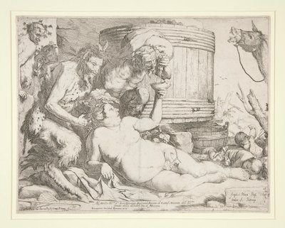 Bacchanaal (Dronken Silenus) door Jusepe de Ribera