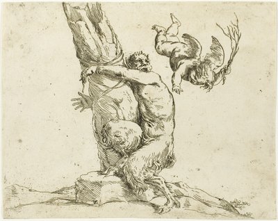 Cupido straft een sater door Jusepe de Ribera