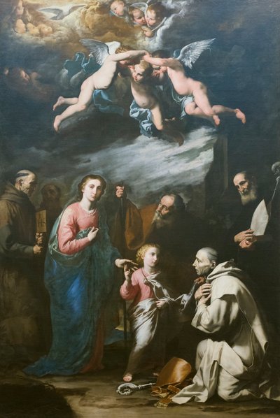 Aardse drie-eenheid met de eeuwige vader door Jusepe de Ribera