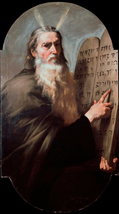 Mozes met de Tafelen der Wet door Jusepe de Ribera