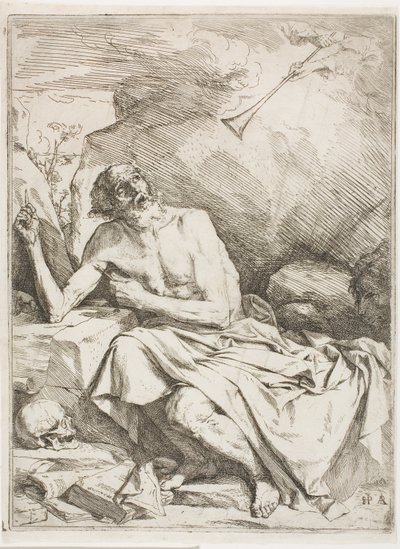 St. Hiëronymus Hoort de Trompet van het Laatste Oordeel door Jusepe de Ribera