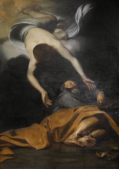 Sint Petrus bevrijd uit de gevangenis door Jusepe de Ribera