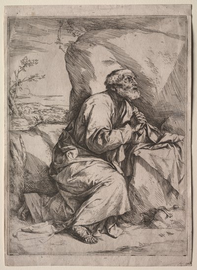 De berouwvolle Sint Petrus door Jusepe de Ribera