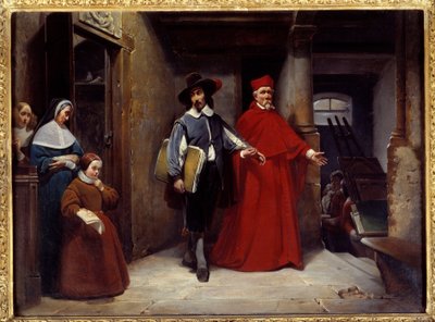 De kardinaal komt de schilder Jose de Ribera ophalen in Napels door Jusepe de Ribera