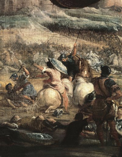 Alarik II in de slag bij Vouille in 507 door Jusepe or Jose (c.1605 1656) Leonardo