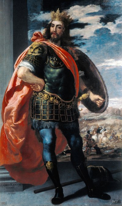 Voorstelling van koning Visigoot Alarik II door Jusepe or Jose (c.1605 1656) Leonardo