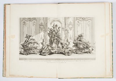 Ontwerp voor Centerpiece en Twee Tureens voor de Hertog van Kingston in 1735, plaat 115 in Œuvre de Juste-Aurèle Meissonnier door Juste Aurèle Meissonnier
