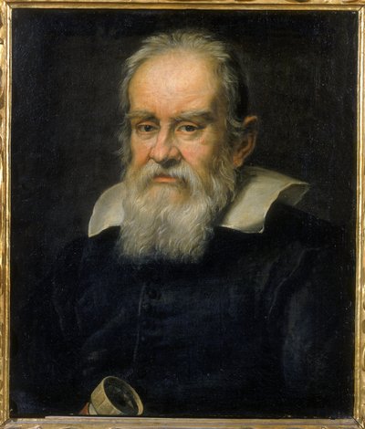Portret van Galileo Galilei, Italiaanse astronoom door Justus Sustermans