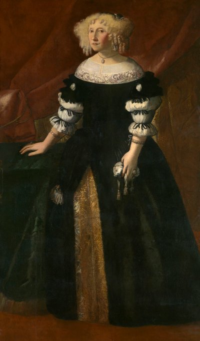 Portret van een Dame door Justus Sustermans