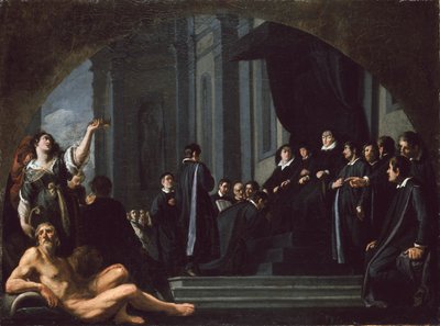 De Senatoren van Florence zweren Trouw aan Ferdinando II de