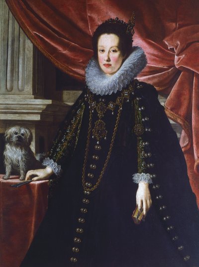 Portret van Anna de Medici, door Justus Sustermans door Justus Suttermans