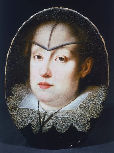 Portret van Aartshertogin Maria Maddalena van Oostenrijk (Graz) door Justus Suttermans