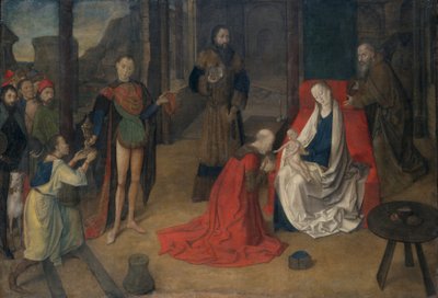 De Aanbidding der Wijzen, c.1465 door Justus of Ghent
