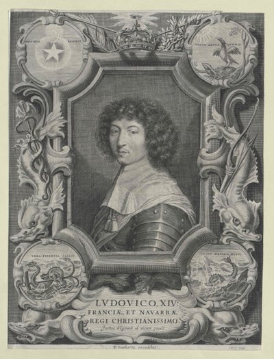 Koning van Frankrijk Lodewijk XIV door Justus van Egmont