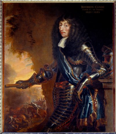 Portret van de Grote Condé, Lodewijk II Prins van Bourbon door Justus van Egmont