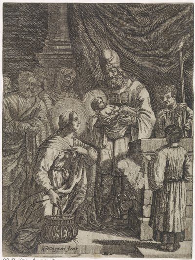 Presentatie van Christus in de tempel door Justus van den Nijpoort