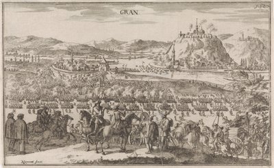 Slag bij Párkány in 1683 door Justus van den Nijpoort