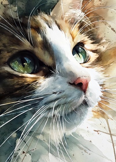 Nieuwsgierige kattenogen door Justyna Jaszke