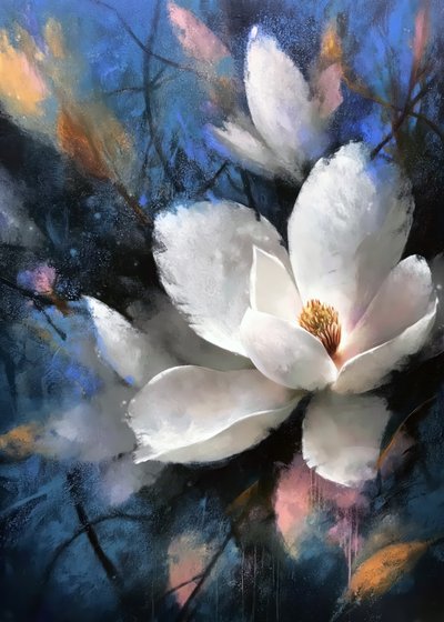 Elegante Magnolia Bloom door Justyna Jaszke