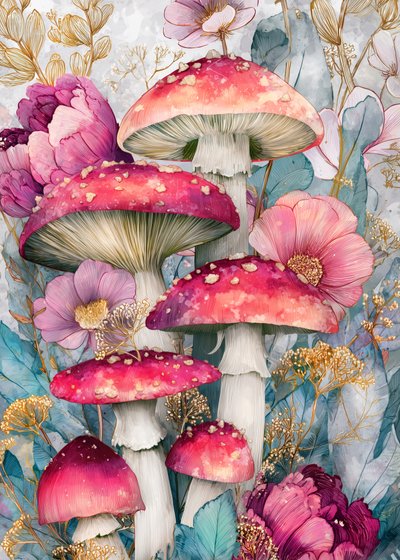 Paddestoelen uit het Betoverde Bos door Justyna Jaszke