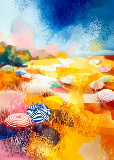 Sunny Field-paraplu’s door Justyna Jaszke