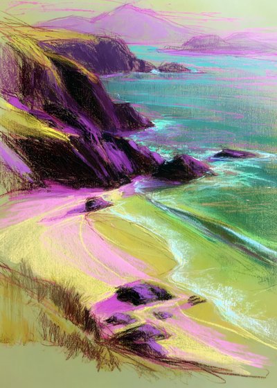 Het bruisende Cliffside Beach door Justyna Jaszke