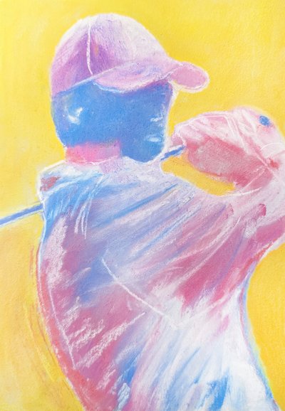 Een dynamische golfswing door Justyna Jaszke