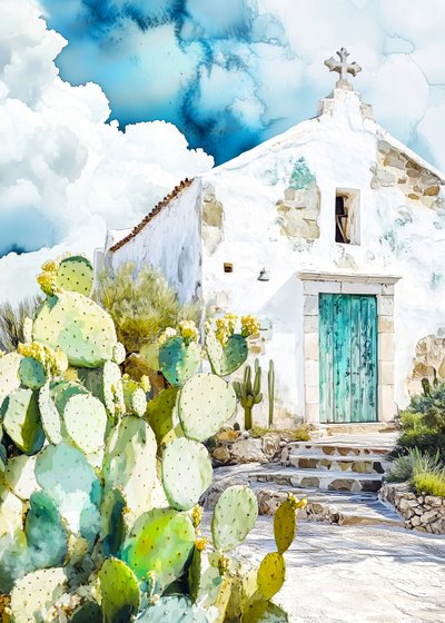 Uitzicht op de White Chapel Cactus door Justyna Jaszke