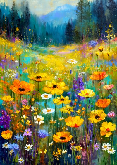 Rust op de Wildflower Mountain door Justyna Jaszke