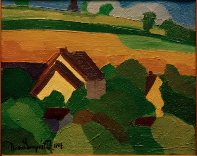 Landschap door József Nemes Lampérth