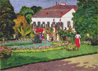 Herenhuis in Kertvelyes, 1907 door József Rippl Rónai