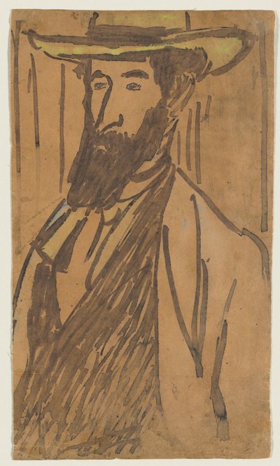 Portret van Aristride Maillol door József Rippl Rónai