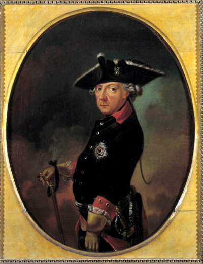 Portret van Frederik II van Pruisen (1712-1786) door K. Beeskow