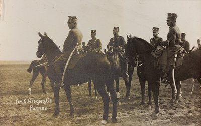 Album "Jack Bosio - Oorlogscampagne 1917-1920": Militaire missie in Polen (Warschau - Posen) maart-april 1919, een paardenbatterij in Posen (Poznan), 03-04/1919 door K. Greger