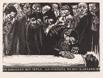 Herdenkingsblad voor Karl Liebknecht, 1920 door Käthe Kollwitz