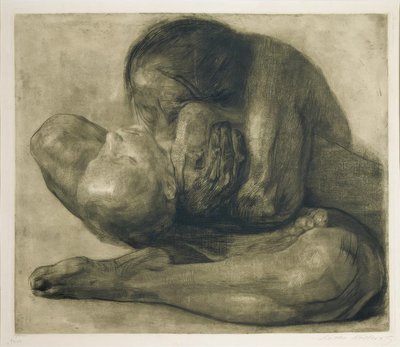 Vrouw met dood kind door Käthe Kollwitz