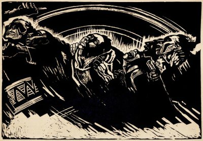 K. Kollwitz, De vrijwilligers door Käthe Kollwitz