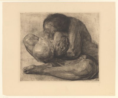 Moeder met dood kind door Käthe Kollwitz