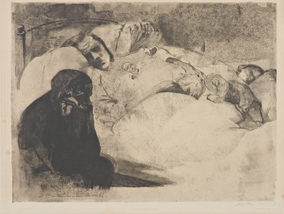 Werkloosheid door Käthe Kollwitz