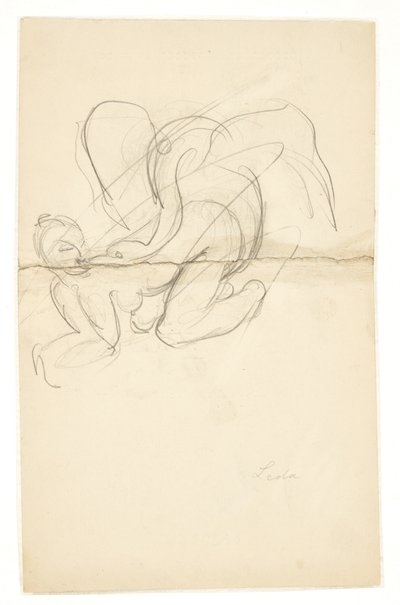 Leda met de zwaan door Kai Nielsen