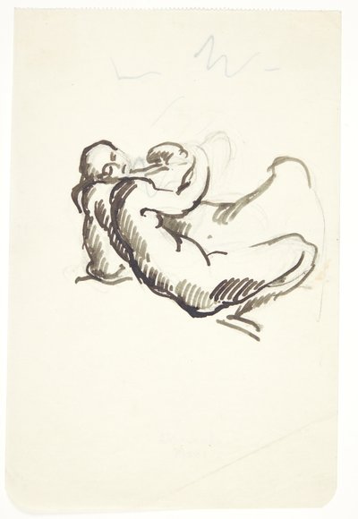 Studie voor Leda met de zwaan door Kai Nielsen
