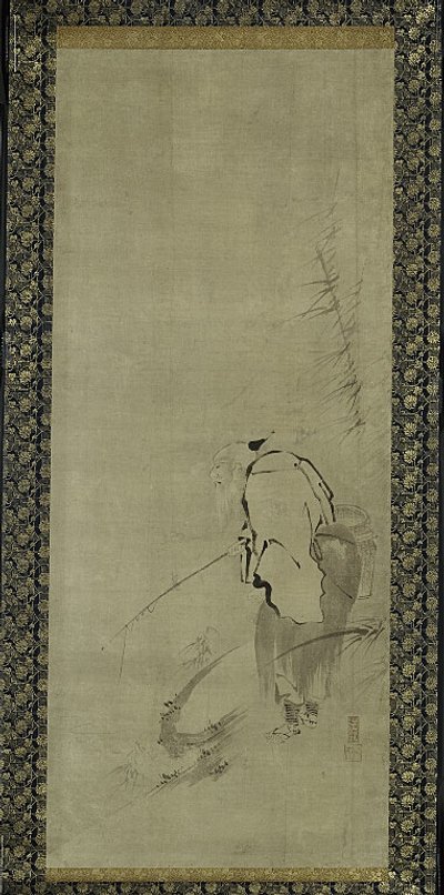 Drieluik van Zhou Moushu, Xiwangmu en Taigong Wang door Kaiho Yusho