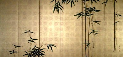 Jonge bamboe, ca.1850 door Kaisen Oda