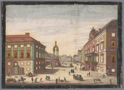 Gezicht op de Hohe Markt te Wenen door Kaiserlich Franziskische Akademie (possibly)