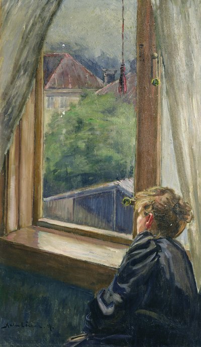 Vrouw bij het Raam door Kalle Lochen