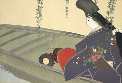 Asazuma-bune, uit Momoyo-gusa door Kamisaka Sekka