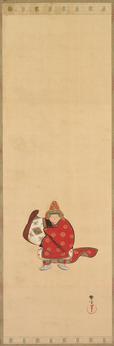 Bugaku danser, eind 19e-20e eeuw door Kamisaka Sekka