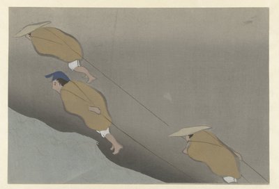 Een boot trekken door Kamisaka Sekka