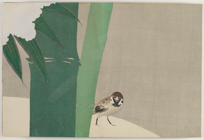 Bloemen van honderd werelden (Momoyogusa): Bamboe in de sneeuw (Secchuchiku) door Kamisaka Sekka