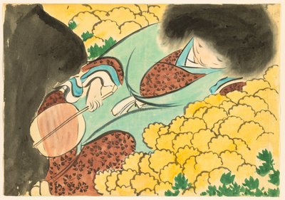 Bloemen van honderd werelden (Momoyogusa): Chrysantenjongen (Kikujidō) door Kamisaka Sekka